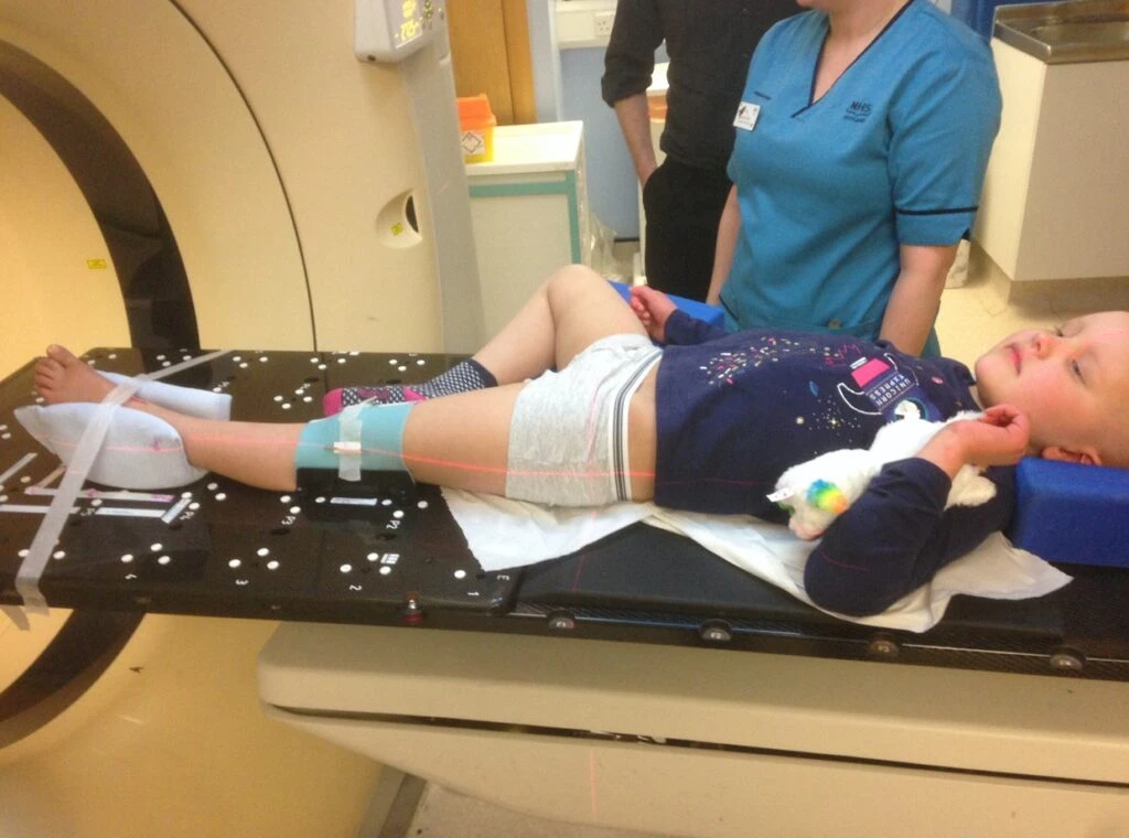 Ruby having an MRI scan