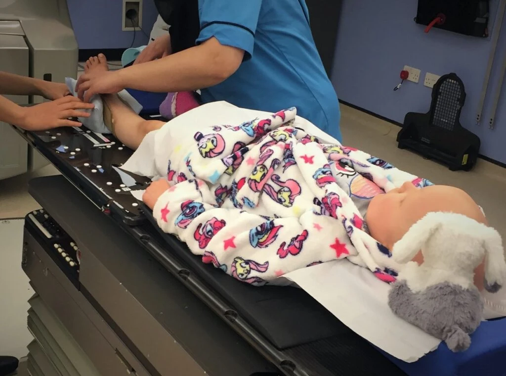 Ruby having radiotherapy