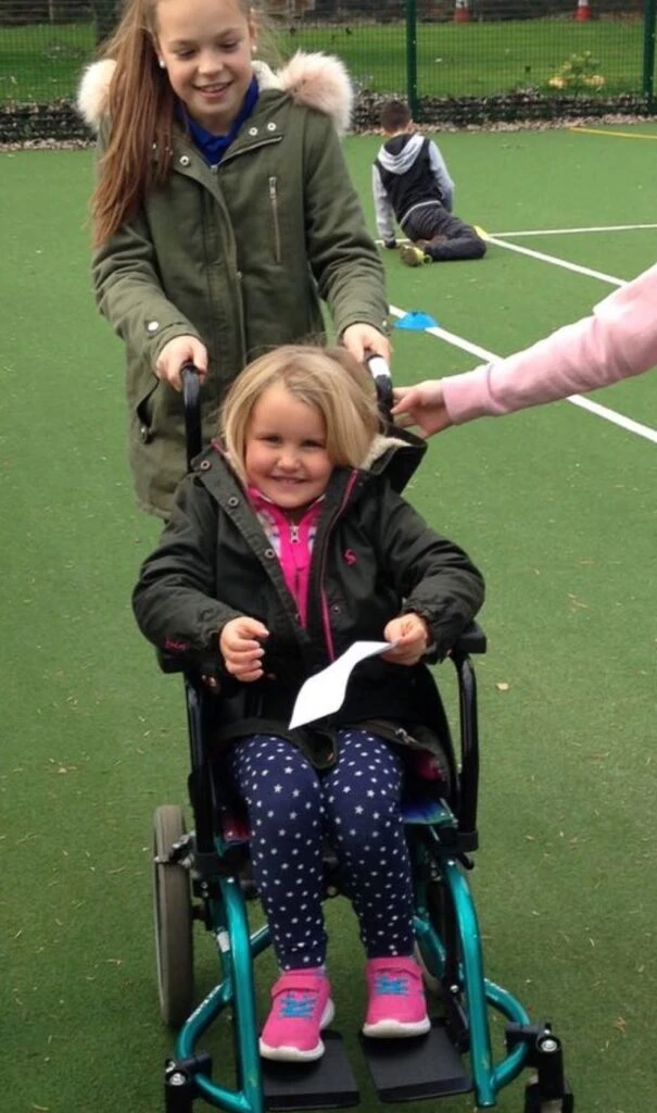 Ruby in a wheelchair
